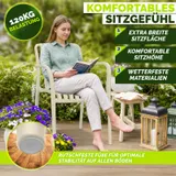tillvex® Gartenstühle Stapelbar Gartenstuhl Wetterfest Gartenmöbel Set Balkon – Bild 6