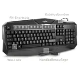 HAMA uRage USB Gaming-Keyboard Exodus 100 Deutsche QWERTZ Tastatur Anti Ghosting – Bild 2
