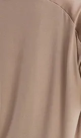 Damen Shirt taupe braun Kurzarm weich fallend glänzend schön Gr 36 - 54 neu 5125 – Bild 10