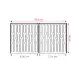 TAINO RED 6+1 Gasgrill BBQ Grill-Wagen Edelstahl Brenner Seitenkocher Schwarz – Bild 4