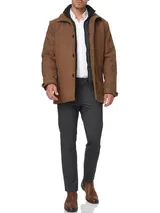 Indicode Herren Mantel Brittany -Parka Kurzmantel Herrenmantel Stehkragen Männer – Bild 5