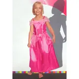 KINDER PRINZESSIN KOSTÜM Karneval Fasching Pinkes Mädchen Märchen Kleid 110-116 – Bild 1