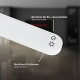 LED Stehlampe Touch Dimmbar Warmweiß Schwenkbar Leselampe 170cm USB-C Weiß – Bild 4