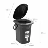 Toiletteneimer Reisetoilette Eimertoilette Toilette  Campingtoilette 19L Grün – Bild 14