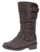 Damen Stiefel Winterstiefel Damenschuhe Boots Schuhe Gefüttert Warm Braun 37-43 – Bild 2