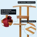 Herrendiener Anzugständer stiller Diener Sackohalter Hosenbügel aus Bambus – Bild 4