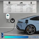 EV Ladegerät 11KW Wallbox 7m Ladekabel Typ 2 Heim Ladestation 6-16A APP 400V – Bild 8