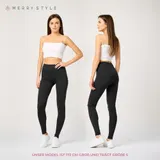 Merry Style Damen Freizeithose Leggings Elastischer Bund Lang Viskose XS-5XL – Bild 3