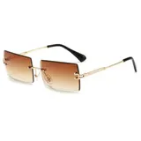 Sonnenbrille Randlos Retro *6 Farben* UV400 Herren Damen nicht polarisiert JEC-B – Bild 1