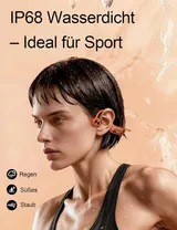 Kimhost Knochenschall Kopfhörer Bluetooth 32GB MP3 Wasserdicht Schwimmkopfhörer – Bild 5