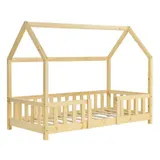 Kinderbett Sisimiut 70x140 cm Holzfarben [en.casa] – Bild 2