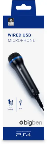 Playstation Mikrofon Schwarz USB Microphone Wired kabelgebunden - PS4 Lizenz – Bild 1