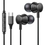 Typ C Kabelgebundene Kopfh?rer mit Mikrofon 3,5 mm f��r Smartphones Musik Gamin – Bild 5