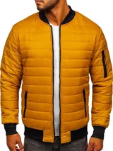 Sportjacke Übergangsjacke Sweatjacke Steppjacke Jacke Herren BOLF Bomberjacke – Bild 1
