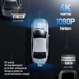 Dashcam Auto 2-Kanal 4K+1080P Autokamera Mit GPS 3.16 Zoll-Bildschirm Dashcam – Bild 5