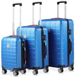 Reisekoffer Hartschalenkoffer Koffer Trolley M L XL mit 4 Rollen Schloss Case – Bild 6