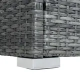 Rattan Lounge Sitzgruppe Gartenmöbel Set Sofa Couch 5-Sitzer Rattanmöbel Grau – Bild 9