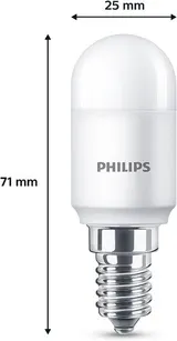 2x Kühlschranklampe Kühlschrankbirne E14 Kühlschrank Lampe 3,2W=25W PHILIPS T25 – Bild 5