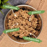 18 x 800 g Josie's Saftige Fleischmahlzeit mit Pute & Reis Lecker.Pet® MHD 10/26 – Bild 2