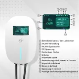 EV Ladegerät 11KW Wallbox 7m Ladekabel Typ 2 Heim Ladestation 6-16A APP 400V – Bild 6