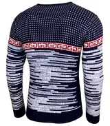 Herren Pullover Slim Fit Rundhals Strick-Pullover Longsleeve in Feinstrick B-156 – Bild 5