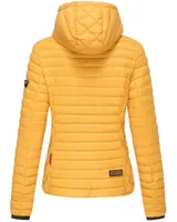 Marikoo Samtpfote Damen Jacke Steppjacke Frühling Übergangsjacke gesteppt Kapuze – Bild 7