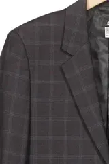 H&M Sakko Herren Business Jacket Anzug Jacke Herrenblazer Gr. 46 Grau #5ewlvz1 – Bild 3