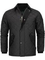 Indicode Herren Übergangsjacke INAldos-Jacke Rautensteppung Cordkragen Männer – Bild 1