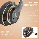 Bluetooth Kopfhörer Over Ear, 6 EQ Modi Over Ear 65 Stunden Spielzeit leicht – Bild 4