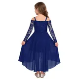 Mädchen Festlich Kleid für Prinzessin Spitze Kleider Hochzeit Blumenmädchenkleid – Bild 9