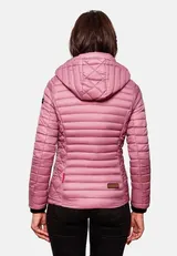 Marikoo Samtpfote Damen Jacke Steppjacke Frühling Übergangsjacke gesteppt Kapuze – Bild 22