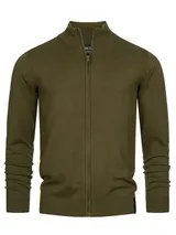 Indicode Herren Strickjacke Lau-Feinstrick Pulli Zip Pullover Männer Baumwolle – Bild 4