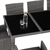 gartenmöbel set rattan wetterfest lounge möbel schutzhülle 8 personen bezugssets – Bild 8