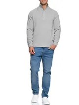 Indicode Herren Strickpullover INIsalu-Pullover Feinstrick Pulli Stehkragen – Bild 5