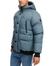 Indicode Herren Winterjacke INPaulix-Herrenjacke Steppjacke Kapuze Jacke Männer – Bild 3