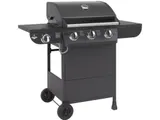 El Fuego Gasgrill Columbus 3-Brenner Grill mit Seitenkocher Garten schwarz - Neu – Bild 1