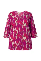 Ulla Popken Damen große Größen T Shirt A Linie Rundhalsausschnitt 3 4 Arm 842604 – Bild 7