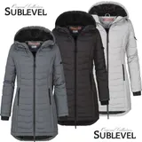 Sublevel Damen Mantel Winterjacke warme Jacke Outdoorjacke mit Kapuze – Bild 3