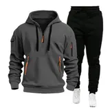 Herren Jogginganzug Trainingsanzug Sportanzug Hoodie Sporthose Hoodie Tracksuit – Bild 5