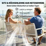 Outsunny Gartenmöbel Set Sitzgruppe für 4 Personen Atmungsaktiv Gartenlounge – Bild 6