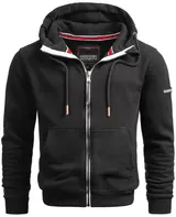 A. Salvarini Herren Pullover Langarm Sweatjacke Kapuzen Hoodie Jacke Neu AS293 – Bild 1