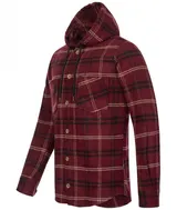 Rock Creek Herren Hemd Flanellhemd Kapuzenjacke Karohemd Holzfällerhemd H-334  – Bild 3
