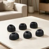 Bequeme Silikon Ohrstöpsel für AirPods für pro3 S/M/L 6er Pack Schwarz für weiß – Bild 9