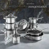 Kochtopfset Induktion 15-tlg Edelstahl Töpfe Glasdeckel Kochgeschirr Pfannenset – Bild 9