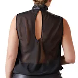 Sexy Mini-Kleid XL-4XL Wetlook Mesh transparent schwarz Cocktailkleid "Agnes"B33 – Bild 7
