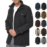 Indicode Herren Kurzmantel Brandon-Herrenmantel Wollmantel Parka Stehkragen – Bild 5