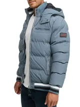 Indicode Herren Winterjacke Marlon-Jacke Steppjacke Kapuze Daunen Optik Männer – Bild 3