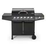 TAINO BASIC 6+1 Gasgrill BBQ GRILLWAGEN Edelstahl Brenner Seitenkocher TÜV Grill – Bild 5