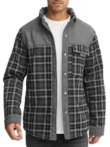 Indicode Herren Übergangsjacke INHolz-Hemd Jacke Holzfällerhemd Teddyfutter – Bild 2
