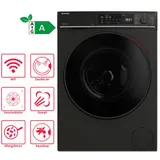 12kg Waschmaschine Frontlader Mattschwarz App WLAN Inverter AquaStop Inverter – Bild 1